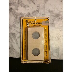 Vintage Harris 2x2 Inch Coin Holders for Quarters Pack of 25 Cardboard Flips
